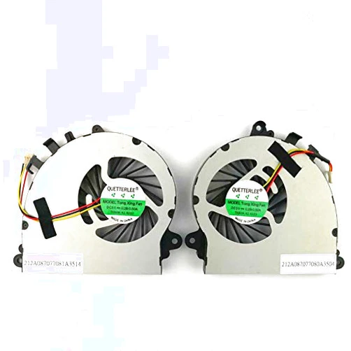 QUETTERLEE Replacement Fan for MSI GS72 GS72 6QD GS72 6QE GS72 Stealth Pro GS70 2OD GS70 2PE GS70 2QE GS70 ONC GS70 MS-1771 MS-1773 Series CPU+GPU A Pair Cooling Fan PAAD06015SL N184 N197 Fan