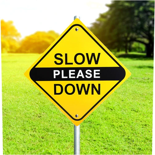 Bigtime Signs Bigtime Slow Down Signs for Neighborhoods - Aluminum Signage for Road Safety and Property Protection - Caution Road, Street, Yard, Traffic Sign - Rust Resistant Metal Sign for Durability