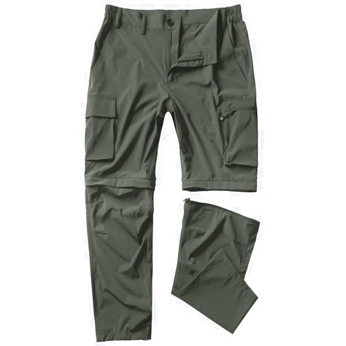 Gash Hao Mens Hiking Convertible Pants Outdoor Waterproof Quick Dry Zip Off Lightweight Fishing Pants
