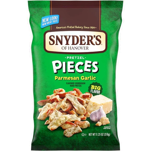 Snyder's-Lance, Inc. Snyder's of Hanover Flavored Pretzel Pieces, 4-Pack 11.25 oz. Bags (Garlic Parmesan)