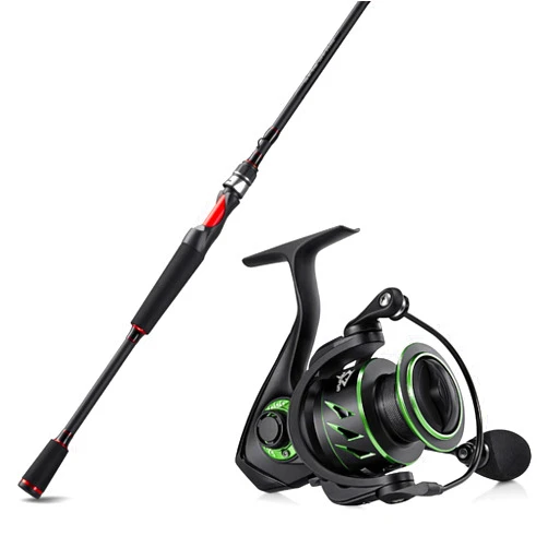 Piscifun Torrent Spinning Rod & Viper X Spinning Reel Combo, 2 Piece 6'10