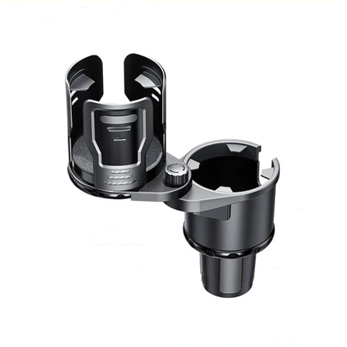 Losato car cup holder expander, black 2-in-1 car cup holder expander, 360° rotating cup holder, base size adjustable car cup holder, suitable for large water cups and various beverage cups on the car.