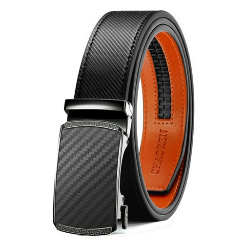 CHAOREN Leather Ratchet Belt Men - Micro Adjustable Belt Fit Everywhere (35mm)