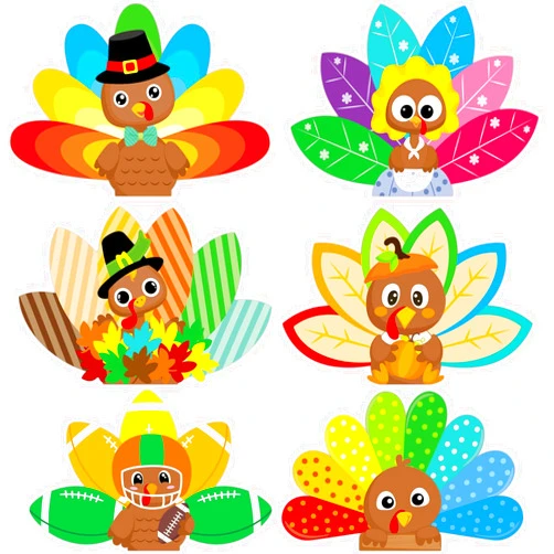 ceiba tree 24Pack Thanksgiving Cards Turkey Cards Happy Thanksgiving Greeting Note Cards with Envelopes and Stickers
