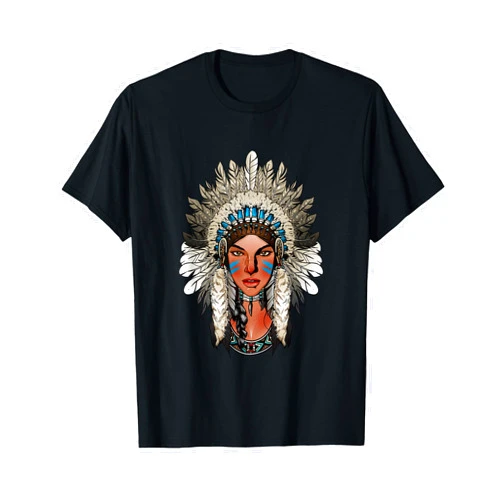 Native American Indian Shirt - Sacagawea Shirt Sacagawea - Native American Indian T-Shirt