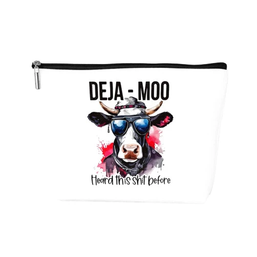 Sugargoo Funny Cow Gift, Cow Gifts for Woman Western Makeup Bag, Cow Themed Gifts for Cow Lovers, Heifer Make Up Bag, Heifer Make Up Bags for Women, Cow Cosmetic Bags for Women