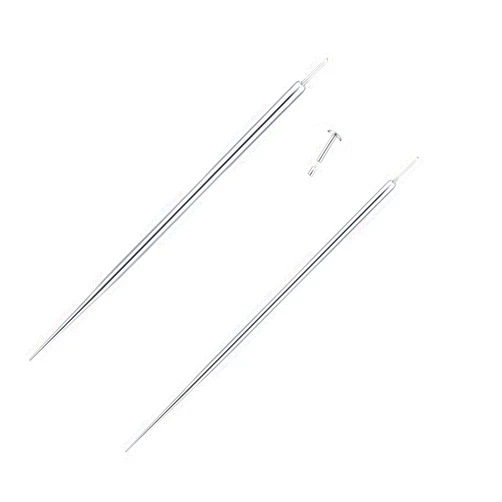 Aumeo G23 Titanium Threadless Piercing Taper 14G 16G 18G Piercing Insertion Pin Taper for Nose Lip Monroe Ear Tragus Helix Push in Body Piercing Stretching Kit Assistant Tool