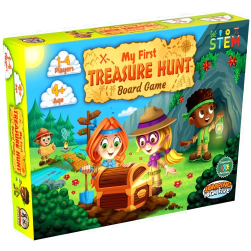 Jumping High Fives My First Treasure Hunt Board Game - Cooperative Island Explorer Game for Kids Ages 4 and Up, an Exciting Buried Treasure Adventure Perfect for Family Time