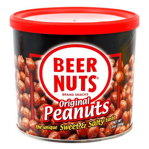 The Hampton Candy Company Beer Nuts Original Peanuts 12oz Can
