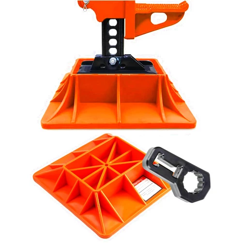 Offroading Gear 4x4 Jack Base & Handle Bar Protector (Hi Lift Jack Accessories) | Farm Jack| Big Red