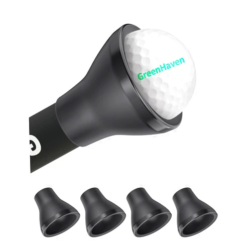 GreenHaven Golf Ball Retriever Grabber for Putters Golf Pick-up Portable Grip Sucker Tool Back Saver for Golfers，3-4 Pack