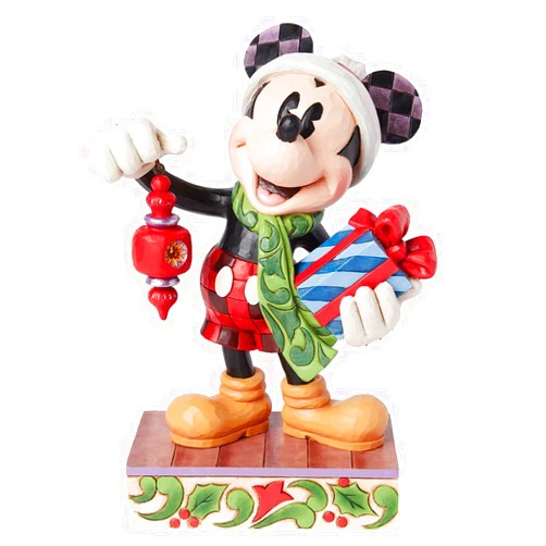 Enesco Disney Traditions by Jim Shore Santa Mickey Mouse Limited Edition Figurine, 7.75 Inch, Multicolor