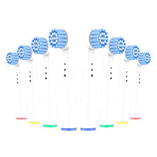 Safcare Sensitive Gum Care Replacement Brush Heads, Pack of 8 Professional Electric Toothbrush Heads Compatible with Oral b Braun Electric Toothbrush (8 Pack)