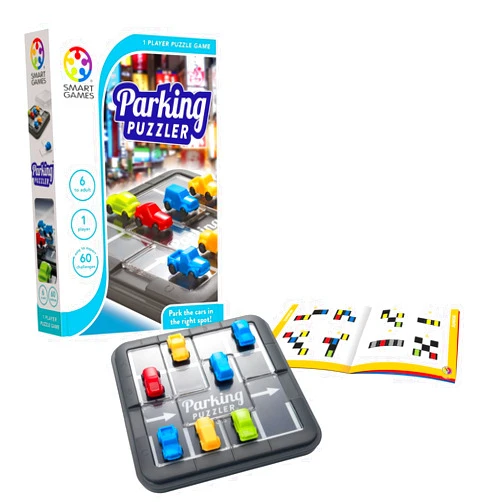 SmartGames - Parking Puzzler, Puzzle Game with 60 Challenges, 6+ Years