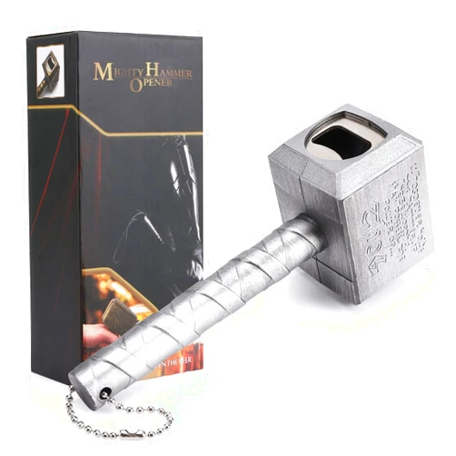 Lmaytech Beer Bottle Opener with Magnet, Gifts for Men, Husband, Dad, Boyfriend (Silver)