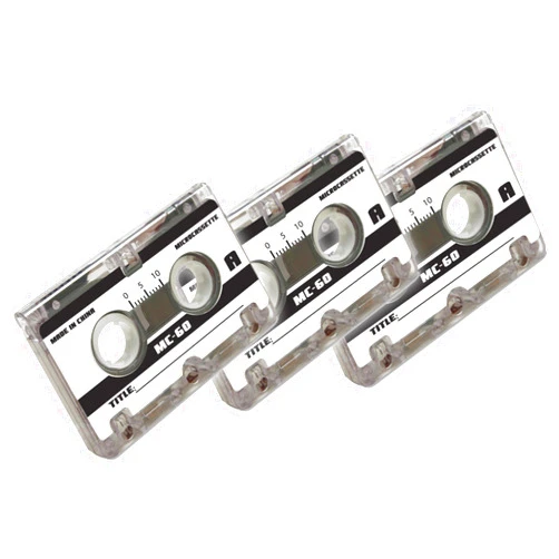 Axis 58020 60-Minute Micro Cassette Tapes, 3 Pack