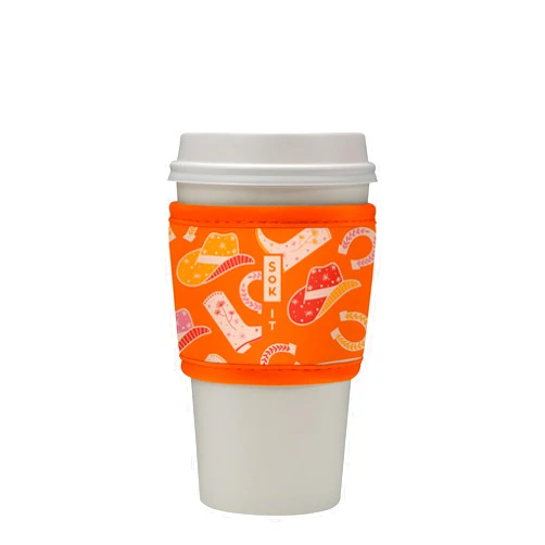Sok It Hot Sok Coffee & Tea Reusable Insulated Neoprene Cup Sleeve (Cowgirl Couture)