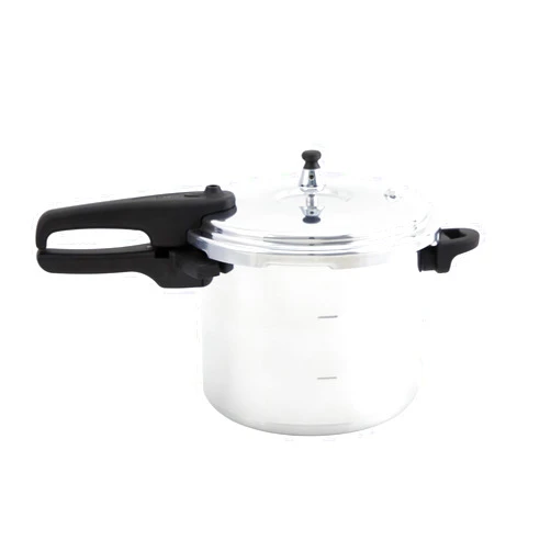 IMUSA 7 Quart Stovetop Aluminum Presure Cooker with safety valves for risk-free opening