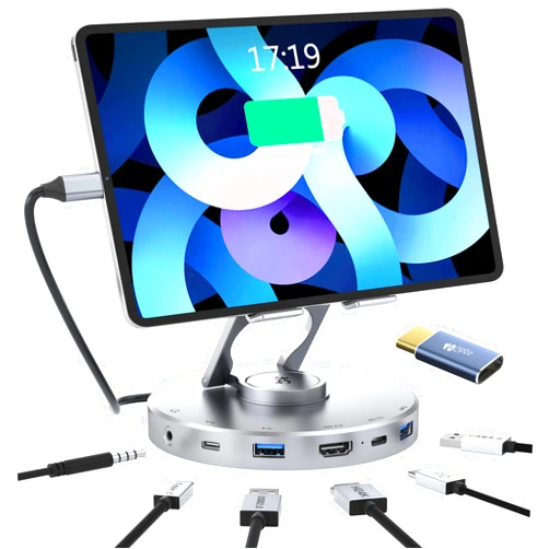 ChampSun Docking Station for Steam Deck/ROG Ally/Legion Go - 6-in-1Steam Deck Dock with HDMI 2.0 4K@60Hz, 3.5mm Audio and USB-C PD 100W Speed Charging for iPad,Steam Deck,ROG Ally,Phone