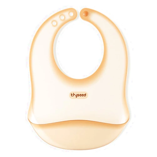 Thyseed Ultra Thin & Light Waterproof Silicone Bibs for Babies Eating Toddler Feeding Silicon Food Catcher with Large Pouch