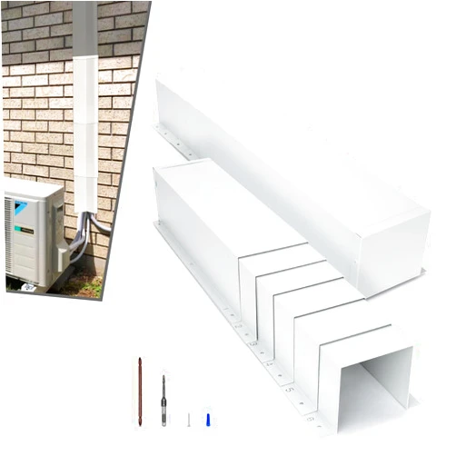 TOPOWN Metal HVAC Lines Cover for Central Air Conditioner 6x4