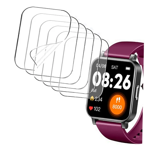 Smaate Screen Protector Compatible with Eurans Tykoit Imzuc Oraimo IW1 Lite, FITNIV Escaru Stiive Letsfit IW1 1.4inch Smartwatch, Soft TPU, 6pcs