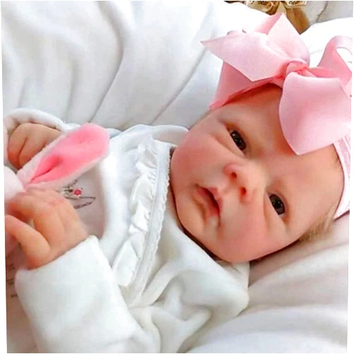 EURORA 18 Inch Lifelike Reborn Baby Dolls Girl, Soft Body Realistic-Newborn Full Vinyl, Gift for Kids Age 3+