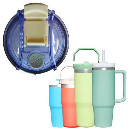 Acuewuja Replacement 30oz Tumbler Straw Lid - Fit For Stanley 30oz Adventure Quencher 2.0 Tumbler (Orange, 20 to 30 oz)