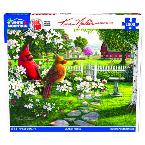 White Mountain Puzzles Country Life 1000 Piece Jigsaw Scenic Farm Puzzle