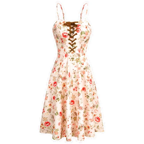 Scarlet Darkness Women's Floral Summer Dress 2024 Vintage Sundress with Pockets