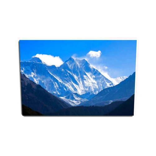 VIUBGCPS Canvas Print Pictures Wall Art Painting Roof of the World mount Everest left Framed & Stretched Posters Ready to Hang Home Decor Artworks - 20x32inch