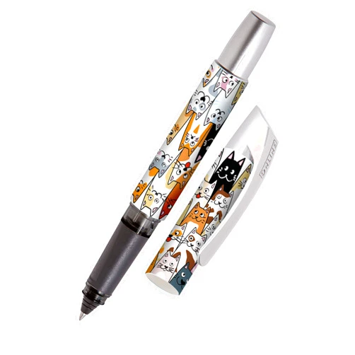 Online Schreibgeräte 61367/3D Ink Cartridge Roller Ball Rollerball Tip, Fluffy Cats