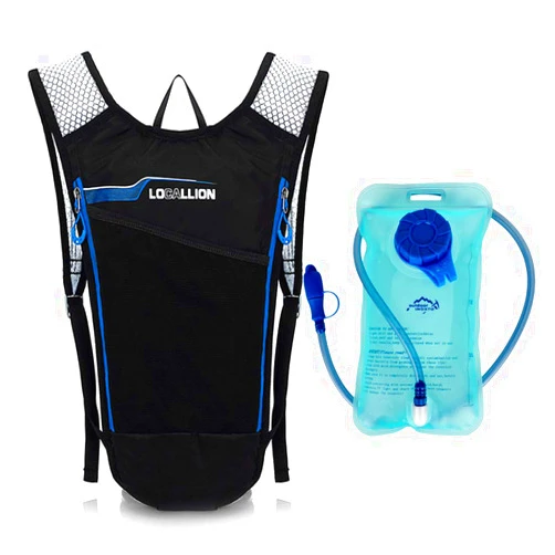 Generic BenU Hiking Backpack Cycling Rucksack Water Resistant 5L Capacity Mini Bike Hydration Daypacks Blue