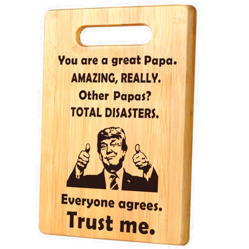 MY-ALVVAYS Funny Papa Gifts for Grandpa, Gifts for Dad Christmas, Best Papa Gifts from Grandkids, Papa Birthday Gifts for Grandfather, Father, Step Dad, Unique Gift for Papa Cutting Board