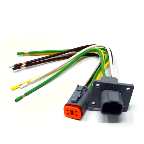 Parts Universe Deutsch DT 4-Pin Flange Pigtail Kit, UL Certified 14AWG Pure Copper GPT Wires with 13 Amps Continuous Capacity (Made in USA)