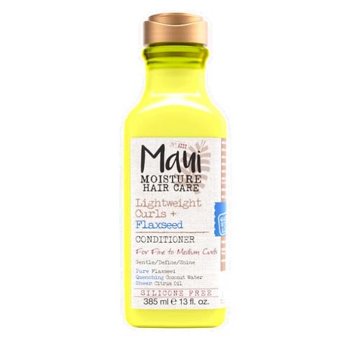 Maui Moisture Lightweight Curls + Flaxseed Conditioner, Conditioning, Paraben Free, Silicone Free, 13 Fl Oz