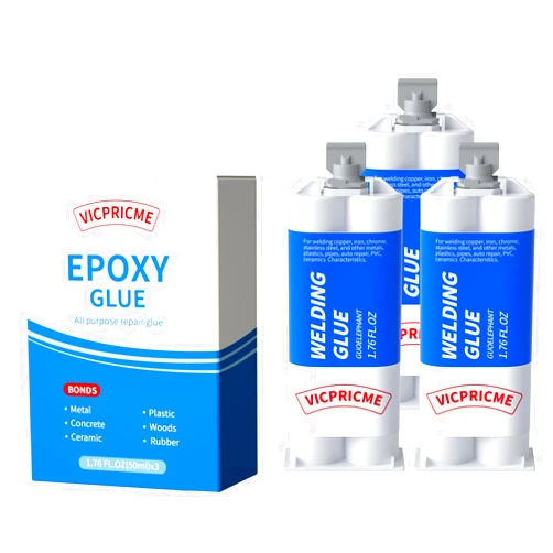 Flinemon Metal Repair Glue, Metal to Metal Glue, Metal Glue Heavy Duty, Metal Filler Putty, Super Glue for Metal, Metal to Plastic, Ceramics Steel Wood All Purpose Repair Glue Body Filler