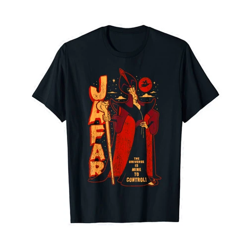 Disney Aladdin Jafar Distressed Portrait Logo T-Shirt