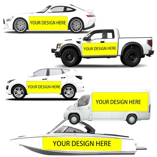 SQHNGOM Customized Large Car Stickers| Personalized Your Business with Full Color Image, Text and Logo | Custom Magnetic Signs for Vehicles | Custom Car Decal for Businesses (2 Pack Large Car Sticker)