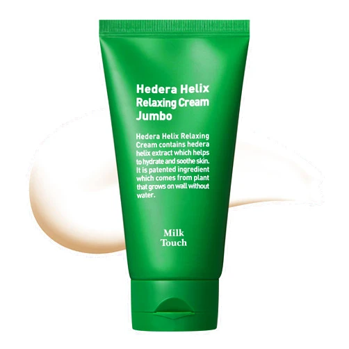 MILKTOUCH Hedera Helix Relaxing Cream Jumbo - Redness Relief Face Moisturizer, Hydrating & Calming Cream for Sensitive and Redness-Prone Skin with Hedera Helix, Cica Extract, Soothes Rosace 3.38 oz.