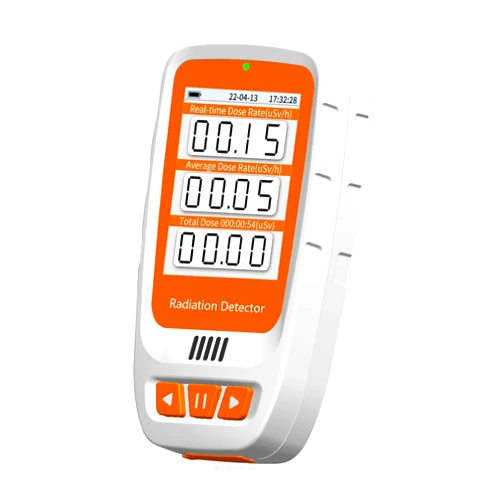 CHNADKS Upgraded Geiger Counter Nuclear Radiation Detector with LCD Display,CHNADKS Mini Monitor Dosimeter,Rechargeable Beta Gamma X-ray Portable Handheld Radiation Monitor