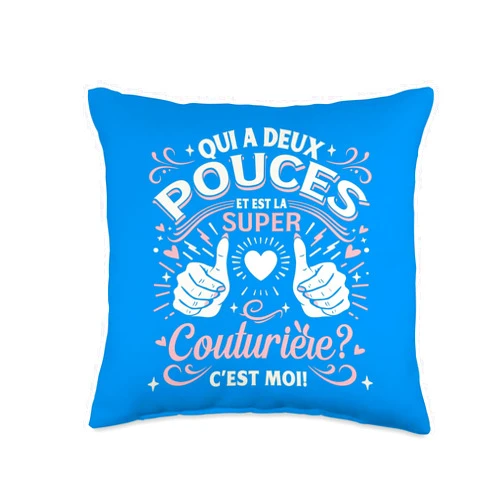 Cadeau Pour Une Couturiere Professionnel Noel Une Super Couturière Cadeau Pour Couturière Femme Throw Pillow