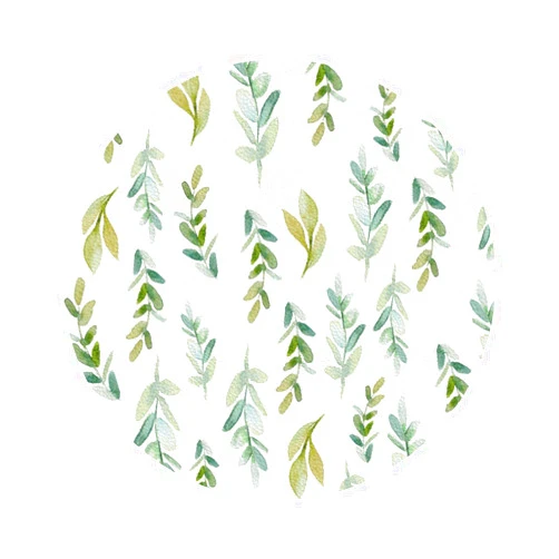 WINUSMK Green Leaf Watercolor Coasters for Drinks Set of 6, Absorbent PU Leather Coaster for Coffee Table, Home Decor, Housewarming Gift for Women