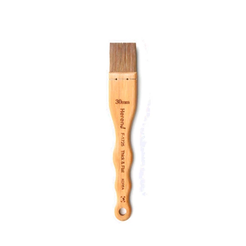 Herend Brush Series F-1725 (30mm) for Watercolor, Oilcolor, Acrylic with Horse Hair/Hake Flat Paintbrush