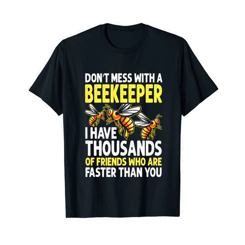 Beekeeping Lover Gift Co. Beekeeper Art Men Women Beekeeping Honeybee Beehive Lover T-Shirt