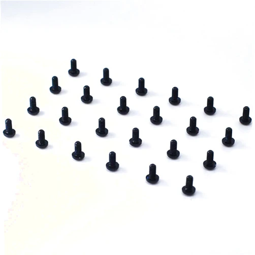INTGAMX [24PCS] M3x6mm Aluminum Hex Allen Socket Button Head Screws for RC Racing Frame FPV Drone Standoffs Nuts, Black