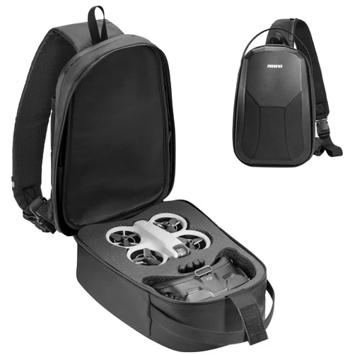 PEKREWS Neo Case, Portable Neo Sling bag Compatible with DJI Neo, Waterproof Neo Crossbody Backpack Compatible with Goggles 3, RC Motion 3, Sturdy Travel Neo Carrying Case for DJI Neo Accessories