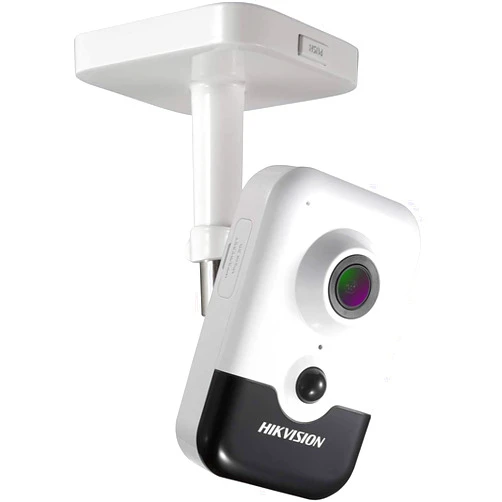 Hikvision Inc Hikvision Indoor 4MP DS-2CD2443G0-IW PoE Cube Camera 2.8mm Lens with Build in SD Slot, Wi-Fi, Two Way Audio, English Version, Replacement Model for DS-2CD2442FWD-IW