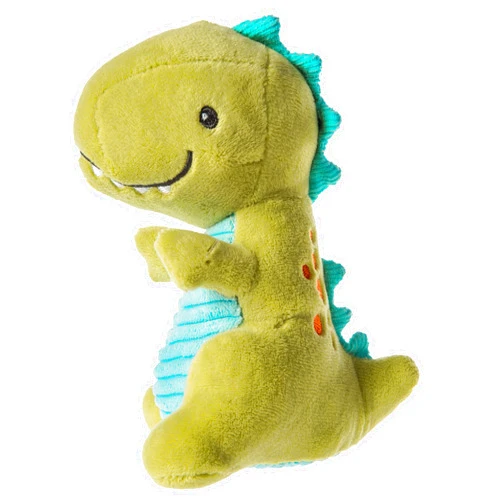 Mary Meyer Pebblesaurus Soft Toy Baby Rattle, 5-Inches, Green Dino