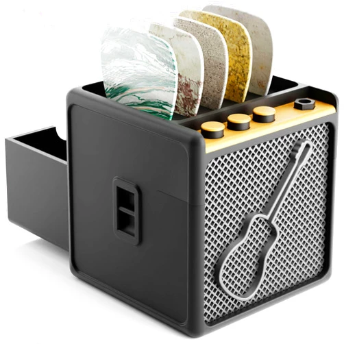 HOTCAN Guitar Pick Display Holder - Stylish Organizer for Music Enthusiasts and Musicians (Black)
